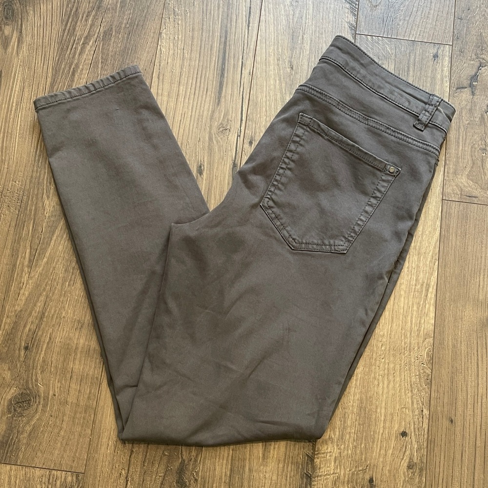 Tru Luxe Jeans Womens Skinny Ankle Pants Charcoal Gray Stretch T31209PM Size 6